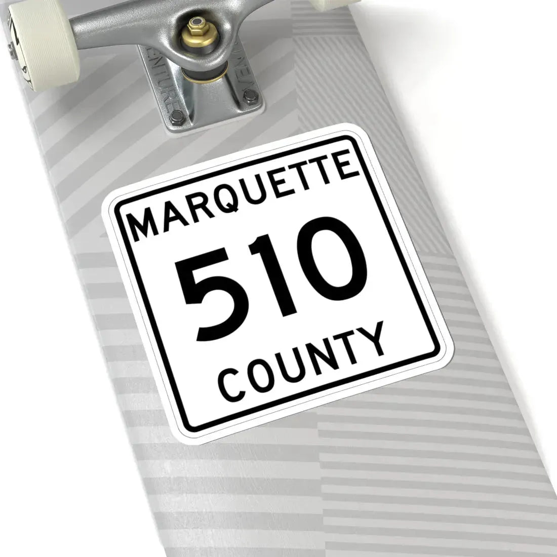 Michigan 510 Marquette County (Michigan) (Road Sign) STICKER Vinyl Kiss-Cut Decal - The Sticker Space