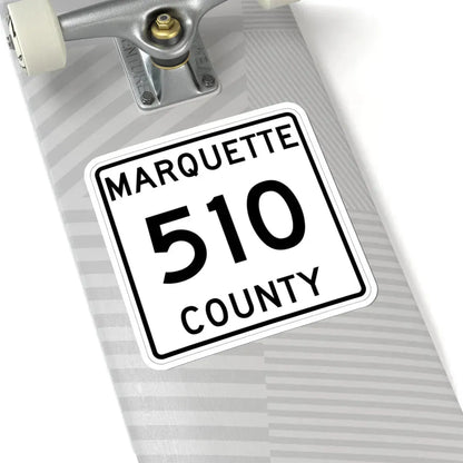 Michigan 510 Marquette County (Michigan) (Road Sign) STICKER Vinyl Kiss-Cut Decal - The Sticker Space