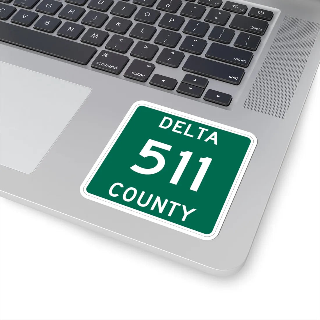 Michigan 511 Delta County (Michigan) (Road Sign) STICKER Vinyl Kiss-Cut Decal - The Sticker Space