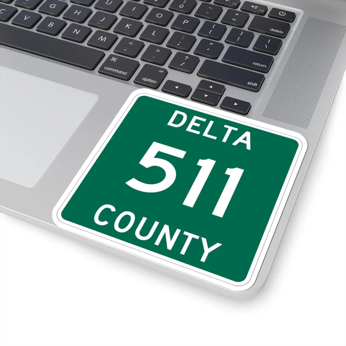 Michigan 511 Delta County (Michigan) (Road Sign) STICKER Vinyl Kiss-Cut Decal - The Sticker Space