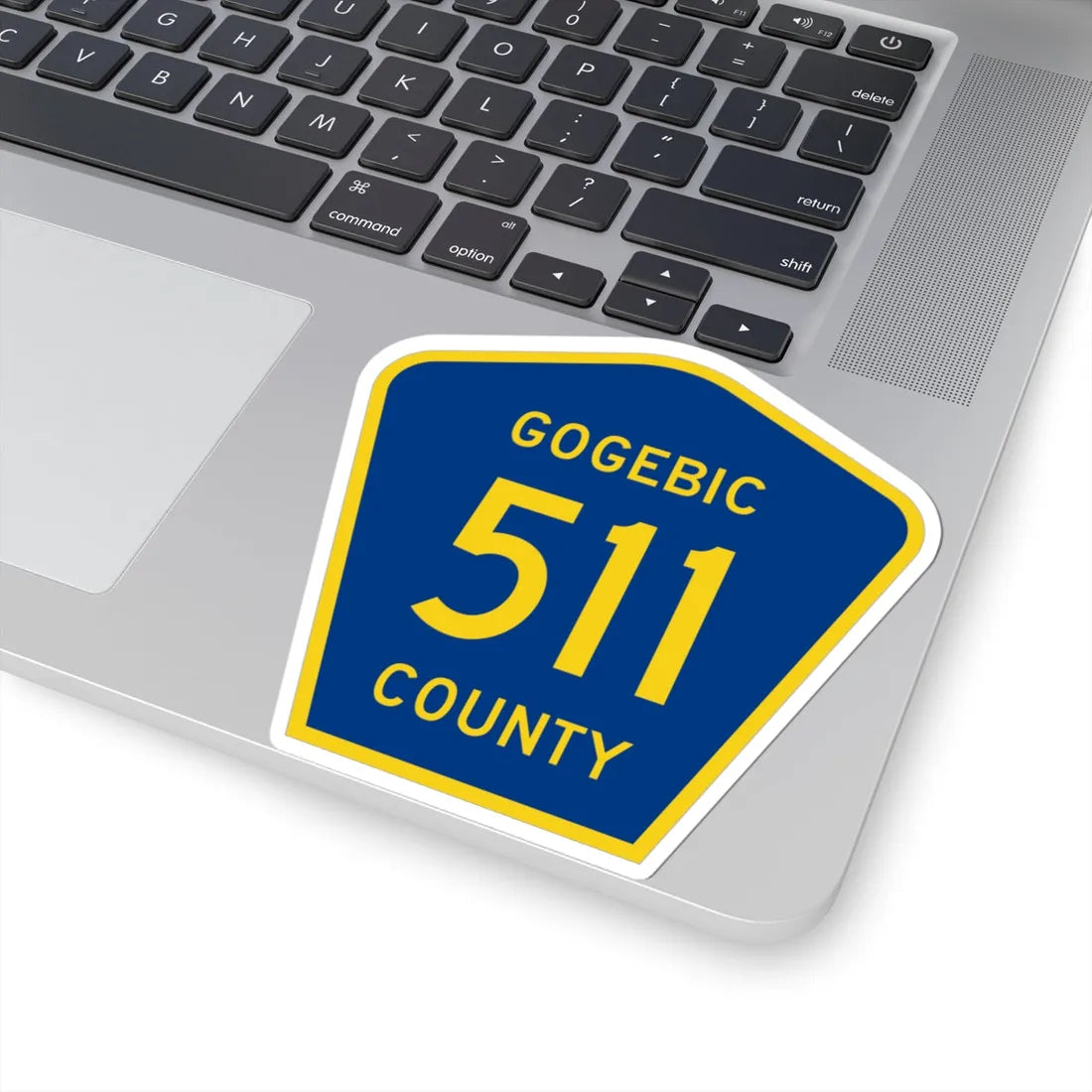 Michigan 511 Gogebic County (Michigan) (Road Sign) STICKER Vinyl Kiss-Cut Decal - The Sticker Space
