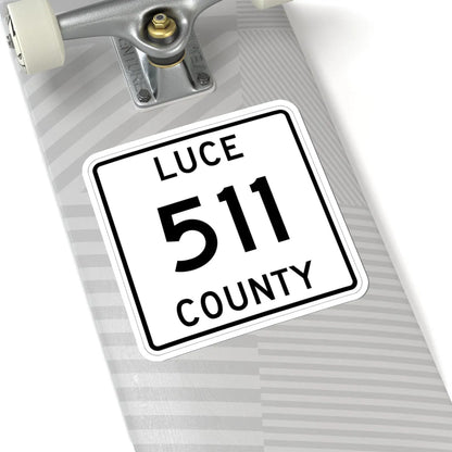 Michigan 511 Luce County (Michigan) (Road Sign) STICKER Vinyl Kiss-Cut Decal - The Sticker Space