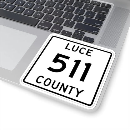 Michigan 511 Luce County (Michigan) (Road Sign) STICKER Vinyl Kiss-Cut Decal - The Sticker Space
