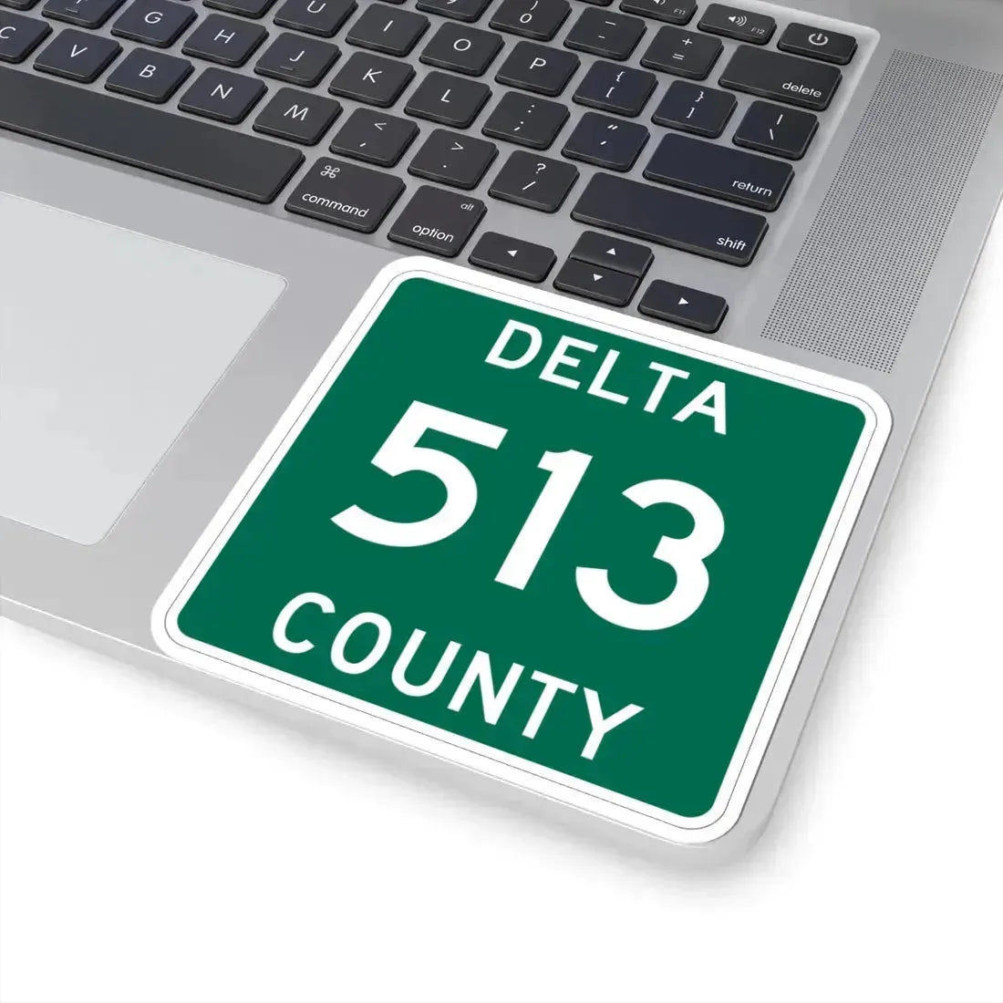 Michigan 513 Delta County (Michigan) (Road Sign) STICKER Vinyl Kiss-Cut Decal - The Sticker Space