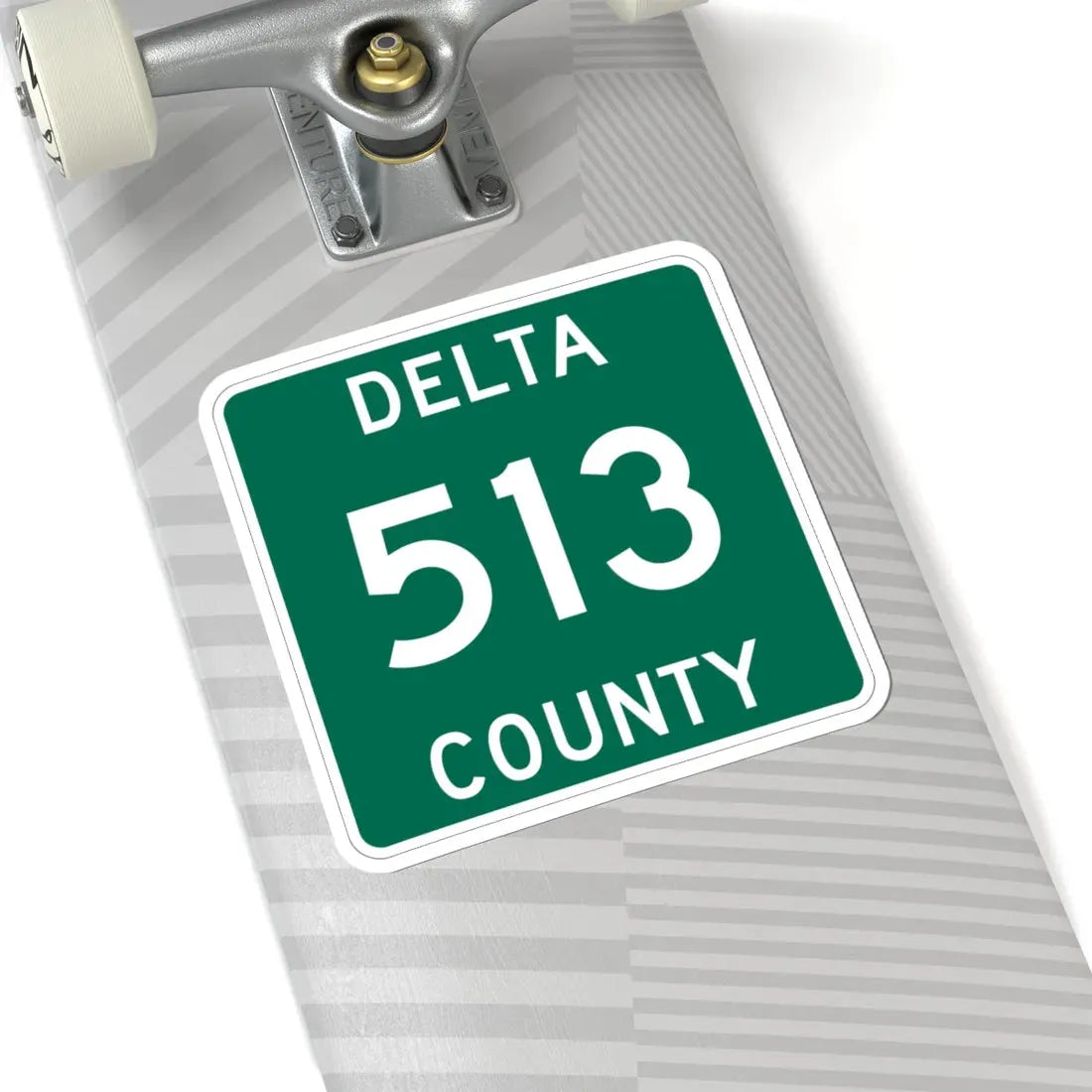 Michigan 513 Delta County (Michigan) (Road Sign) STICKER Vinyl Kiss-Cut Decal - The Sticker Space
