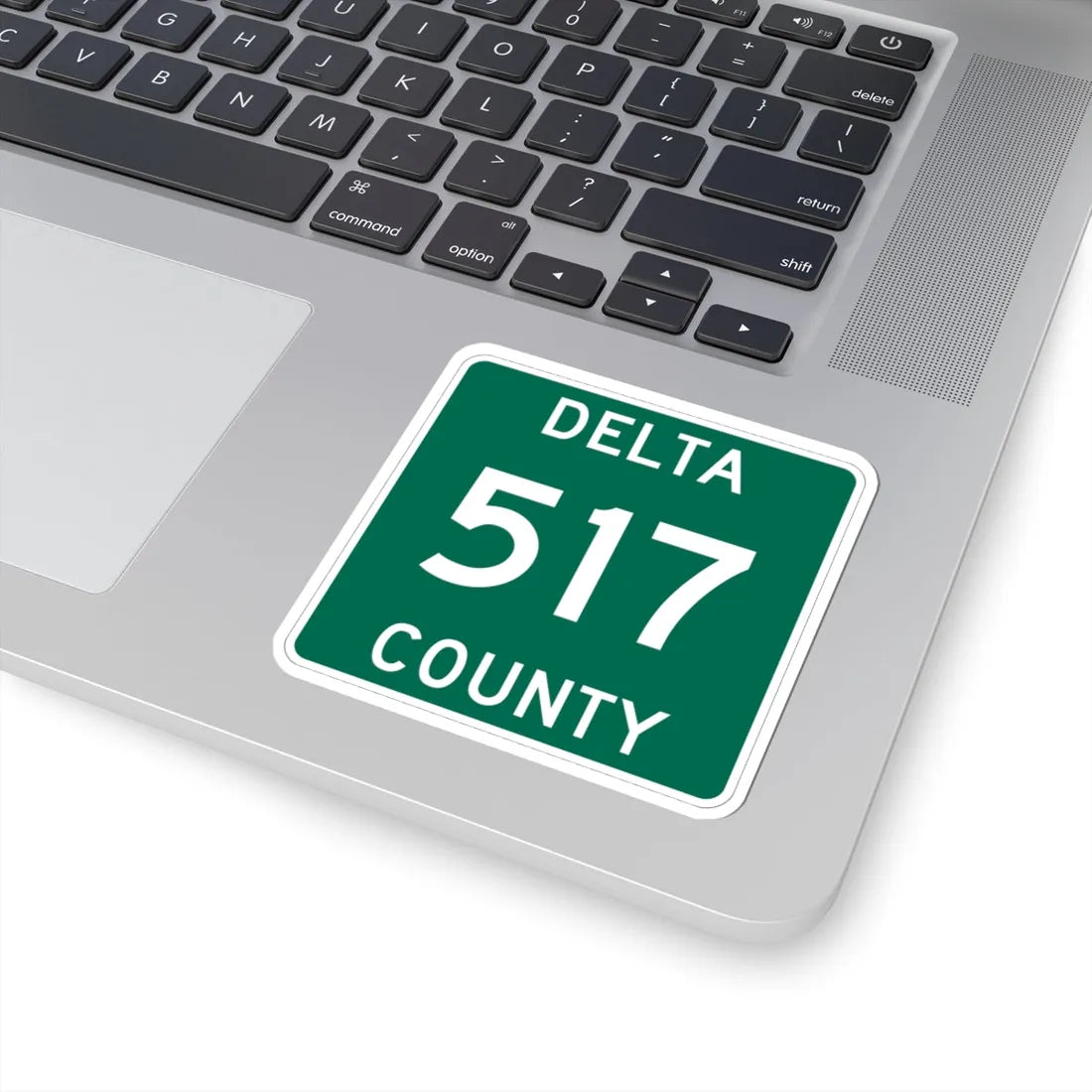Michigan 517 Delta County (Michigan) (Road Sign) STICKER Vinyl Kiss-Cut Decal - The Sticker Space