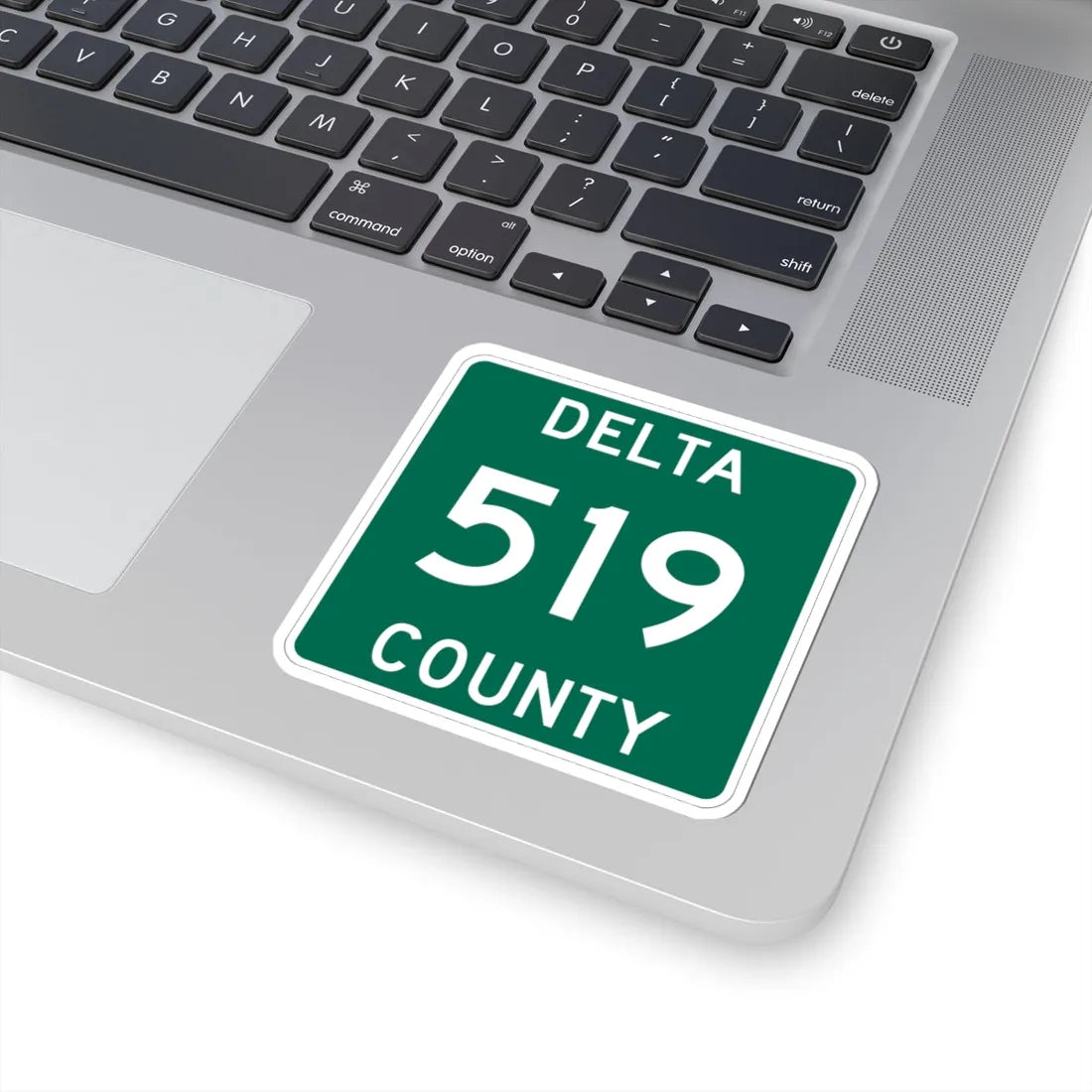 Michigan 519 Delta County (Michigan) (Road Sign) STICKER Vinyl Kiss-Cut Decal - The Sticker Space