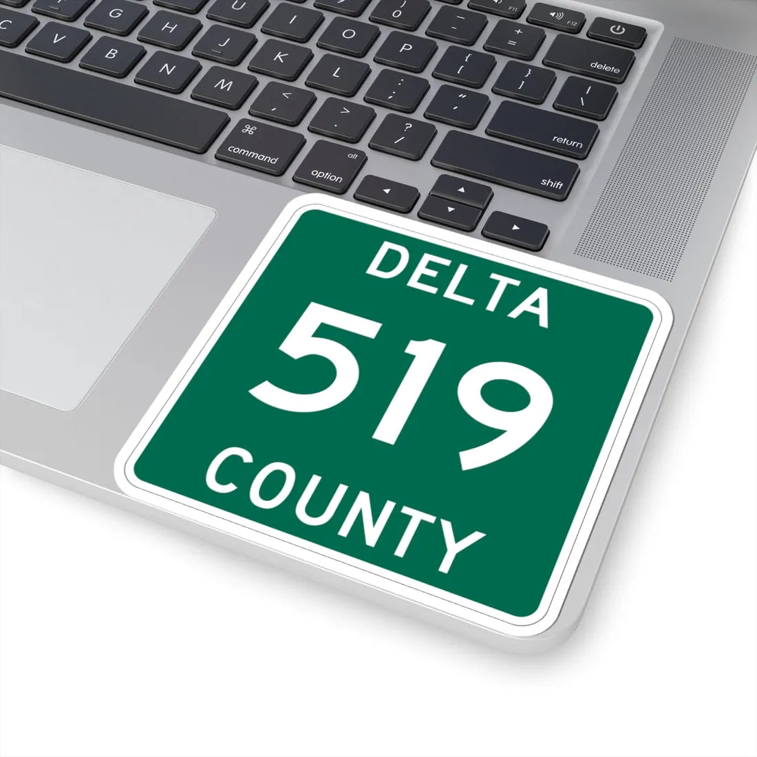 Michigan 519 Delta County (Michigan) (Road Sign) STICKER Vinyl Kiss-Cut Decal - The Sticker Space