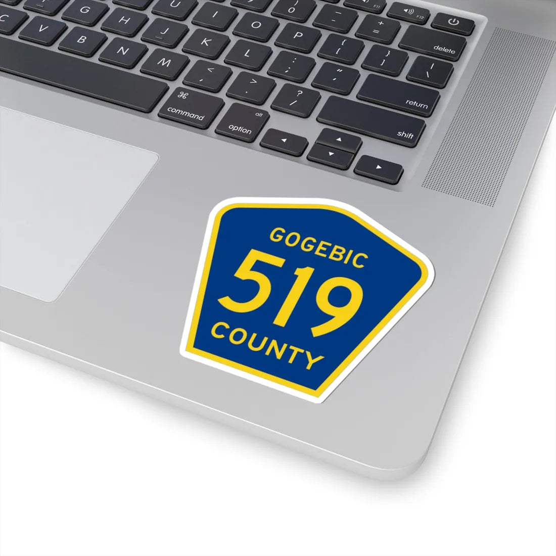 Michigan 519 Gogebic County (Michigan) (Road Sign) STICKER Vinyl Kiss-Cut Decal - The Sticker Space
