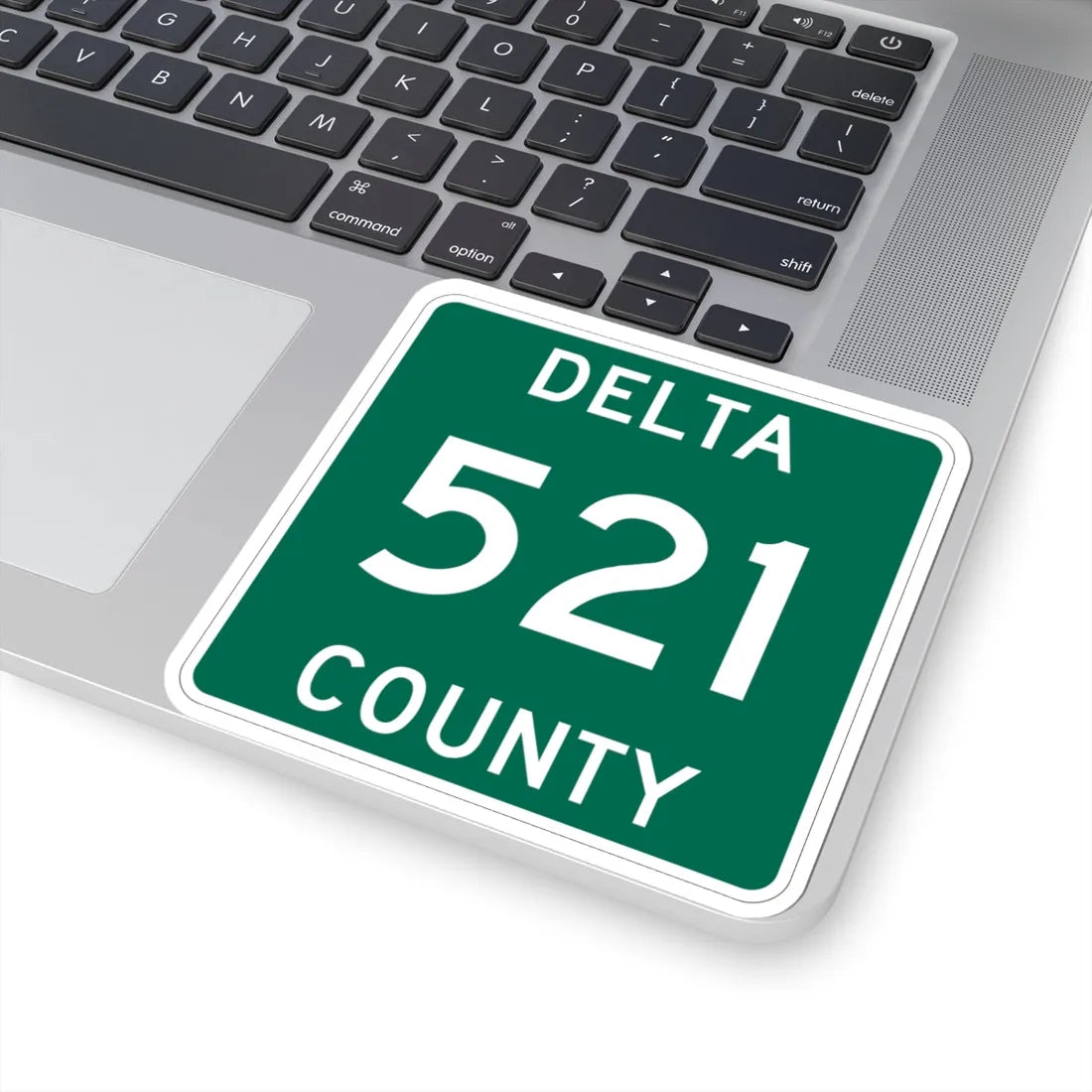 Michigan 521 Delta County (Michigan) (Road Sign) STICKER Vinyl Kiss-Cut Decal - The Sticker Space