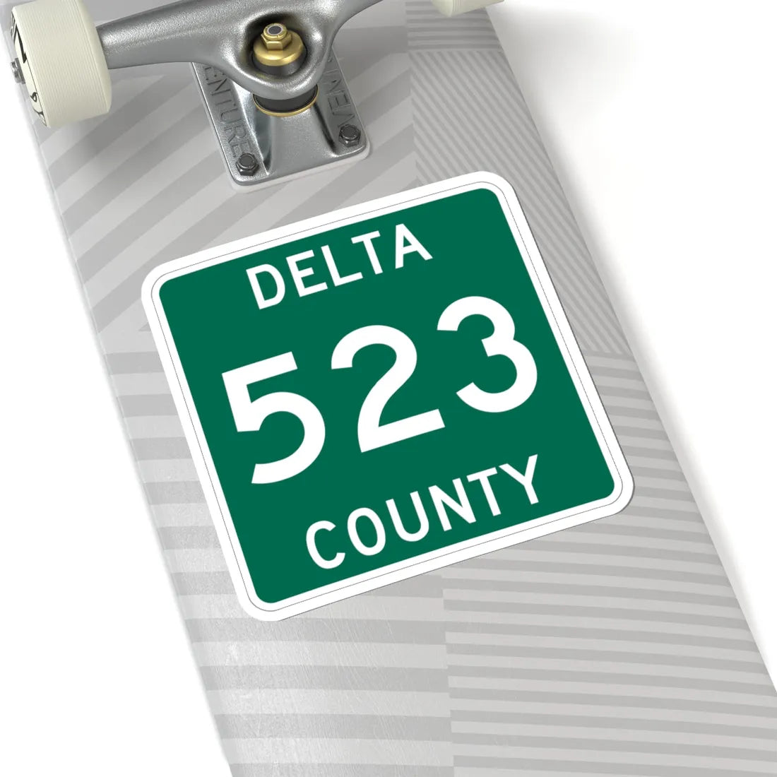 Michigan 523 Delta County (Michigan) (Road Sign) STICKER Vinyl Kiss-Cut Decal - The Sticker Space