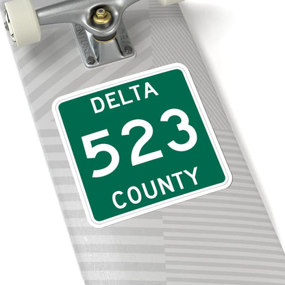 Michigan 523 Delta County (Michigan) (Road Sign) STICKER Vinyl Kiss-Cut Decal - The Sticker Space