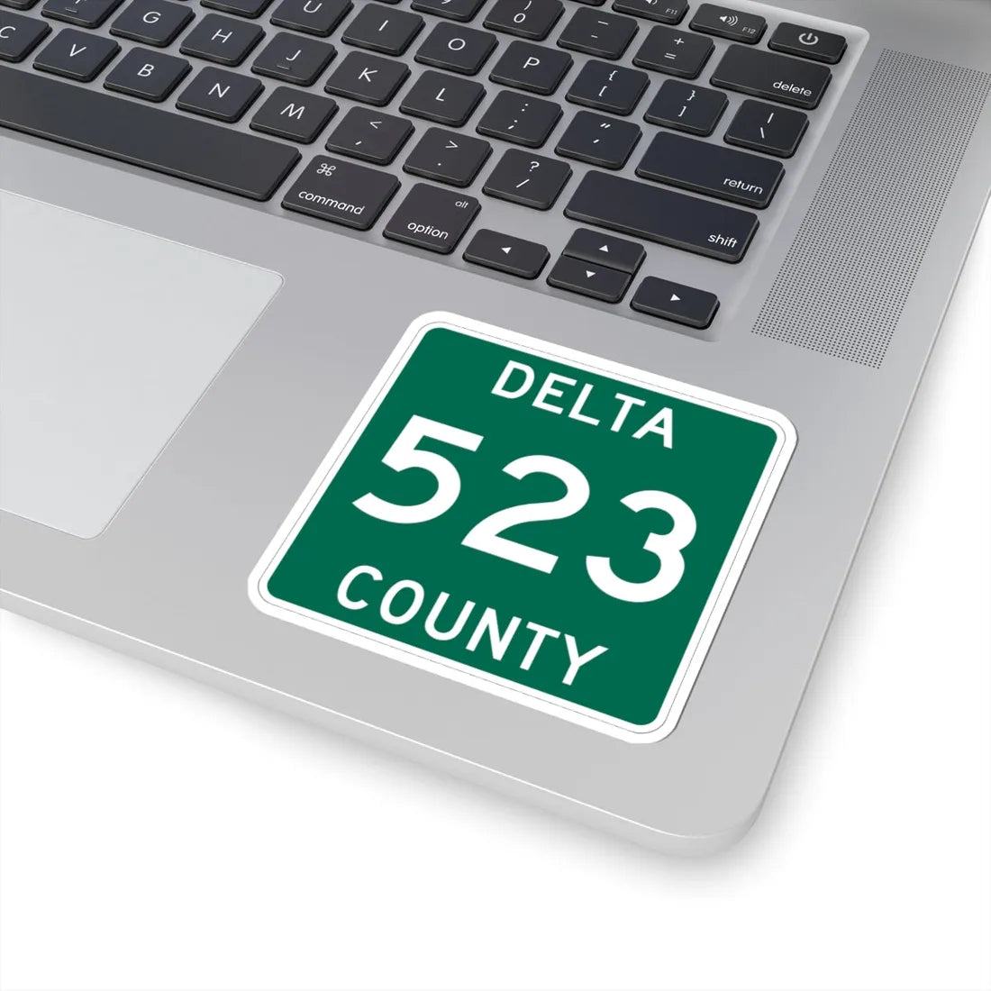 Michigan 523 Delta County (Michigan) (Road Sign) STICKER Vinyl Kiss-Cut Decal - The Sticker Space