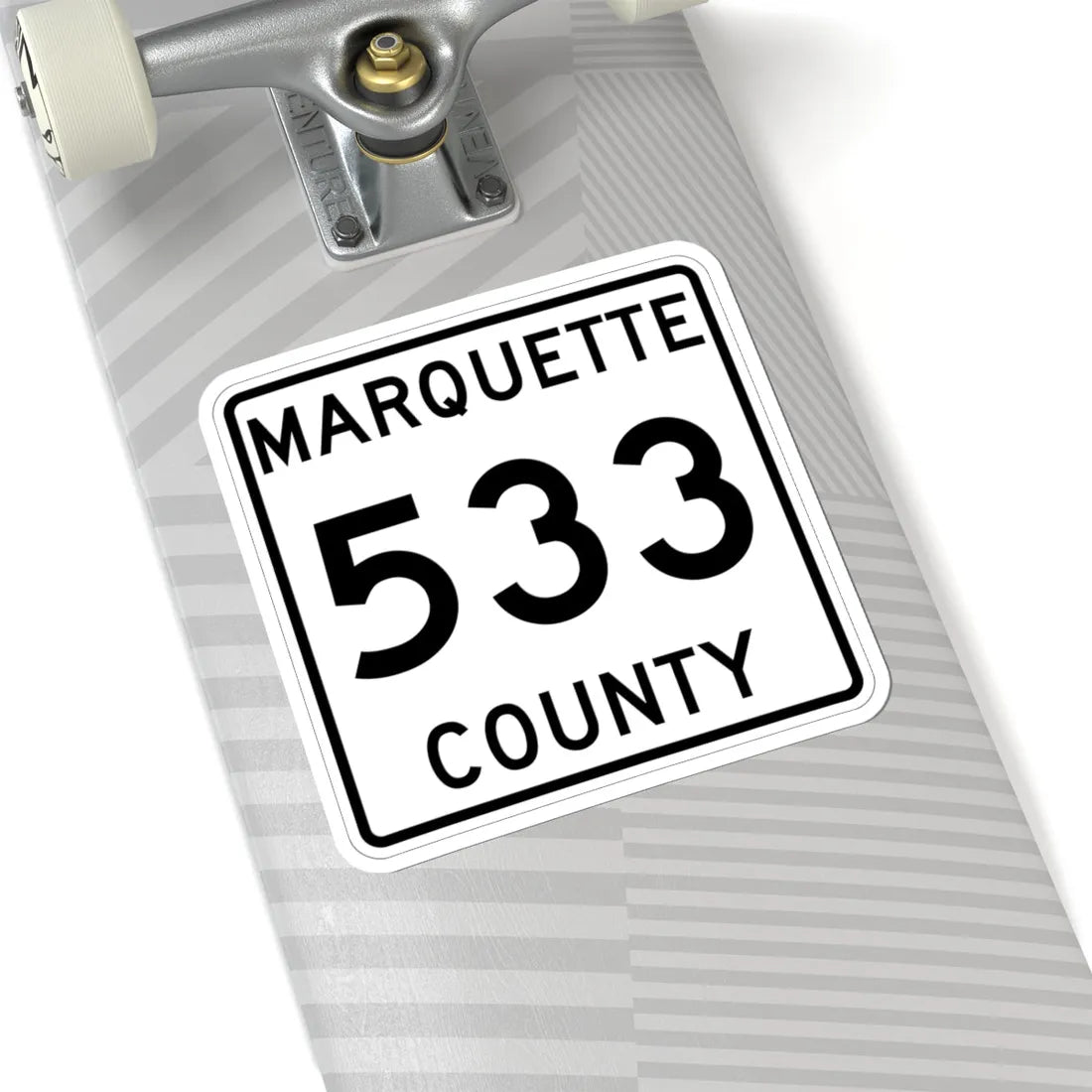 Michigan 533 Marquette County (Michigan) (Road Sign) STICKER Vinyl Kiss-Cut Decal - The Sticker Space