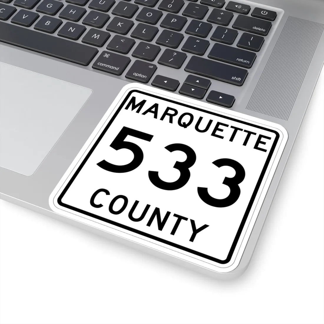 Michigan 533 Marquette County (Michigan) (Road Sign) STICKER Vinyl Kiss-Cut Decal - The Sticker Space