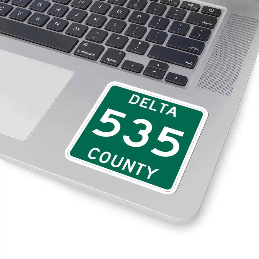 Michigan 535 Delta County (Michigan) (Road Sign) STICKER Vinyl Kiss-Cut Decal - The Sticker Space