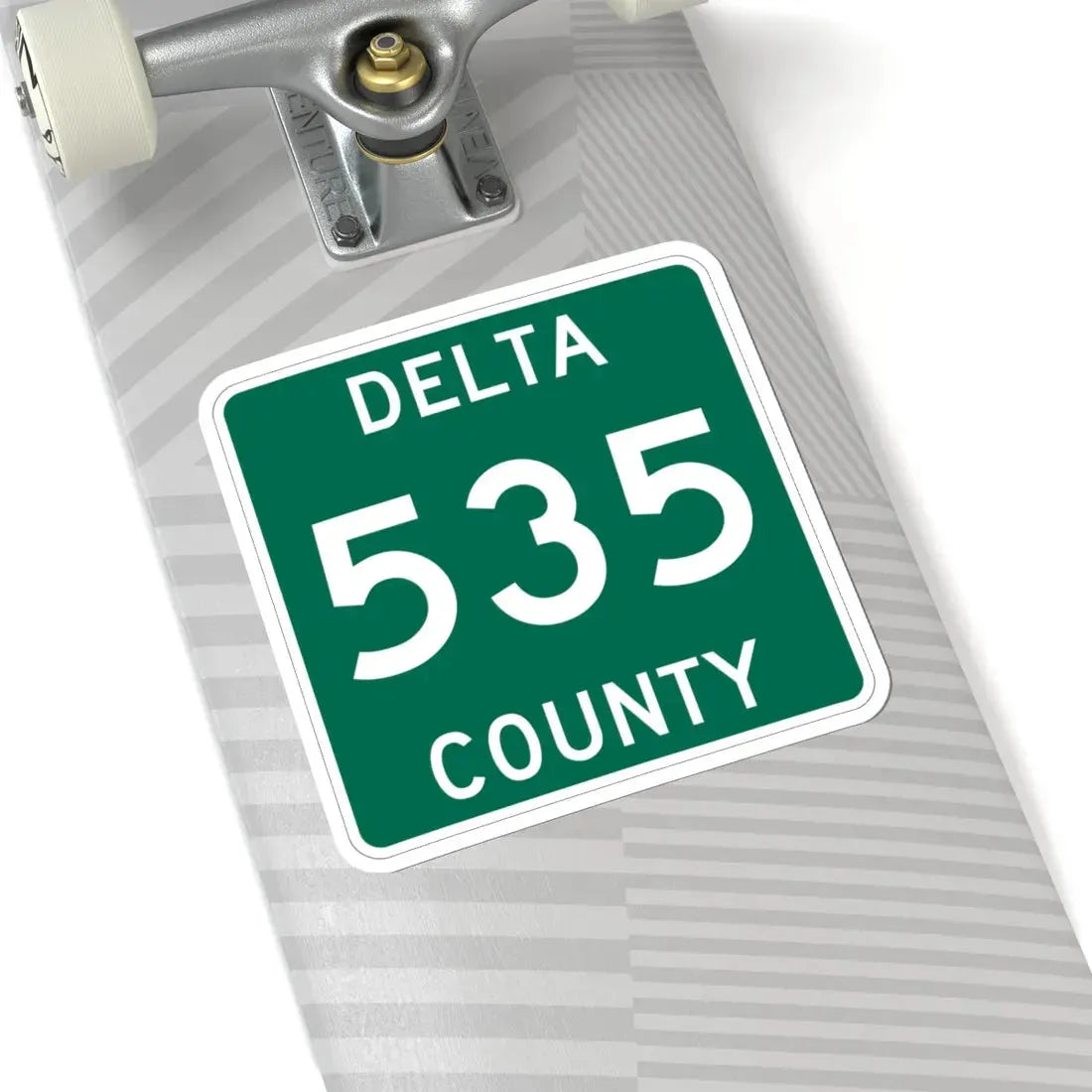 Michigan 535 Delta County (Michigan) (Road Sign) STICKER Vinyl Kiss-Cut Decal - The Sticker Space