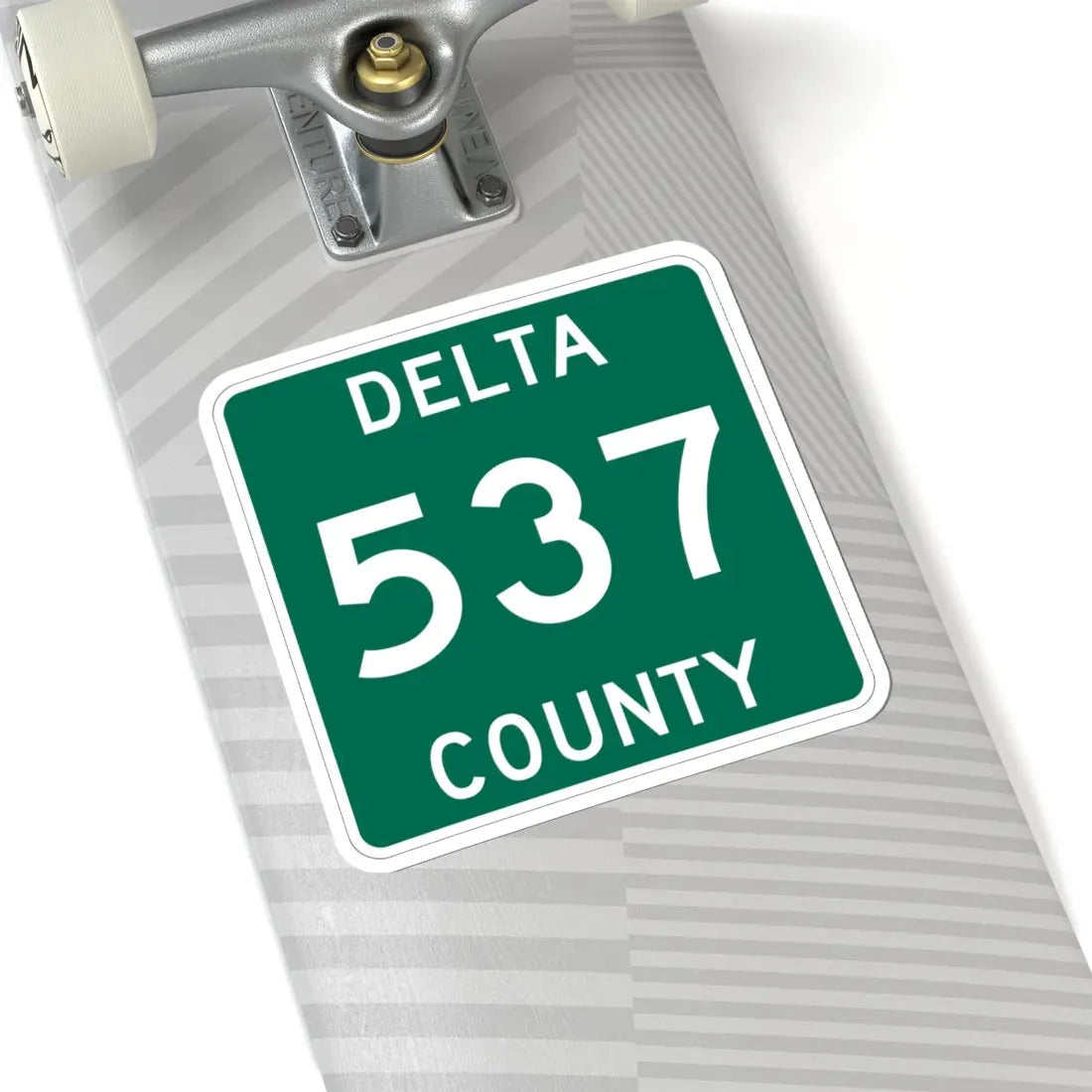 Michigan 537 Delta County (Michigan) (Road Sign) STICKER Vinyl Kiss-Cut Decal - The Sticker Space