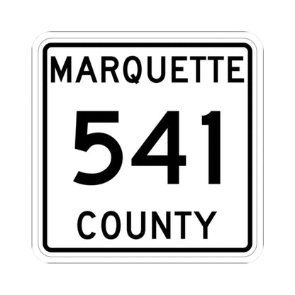 Michigan 541 Marquette County (Michigan) (Road Sign) STICKER Vinyl Kiss-Cut Decal 2 Inch White - The Sticker Space