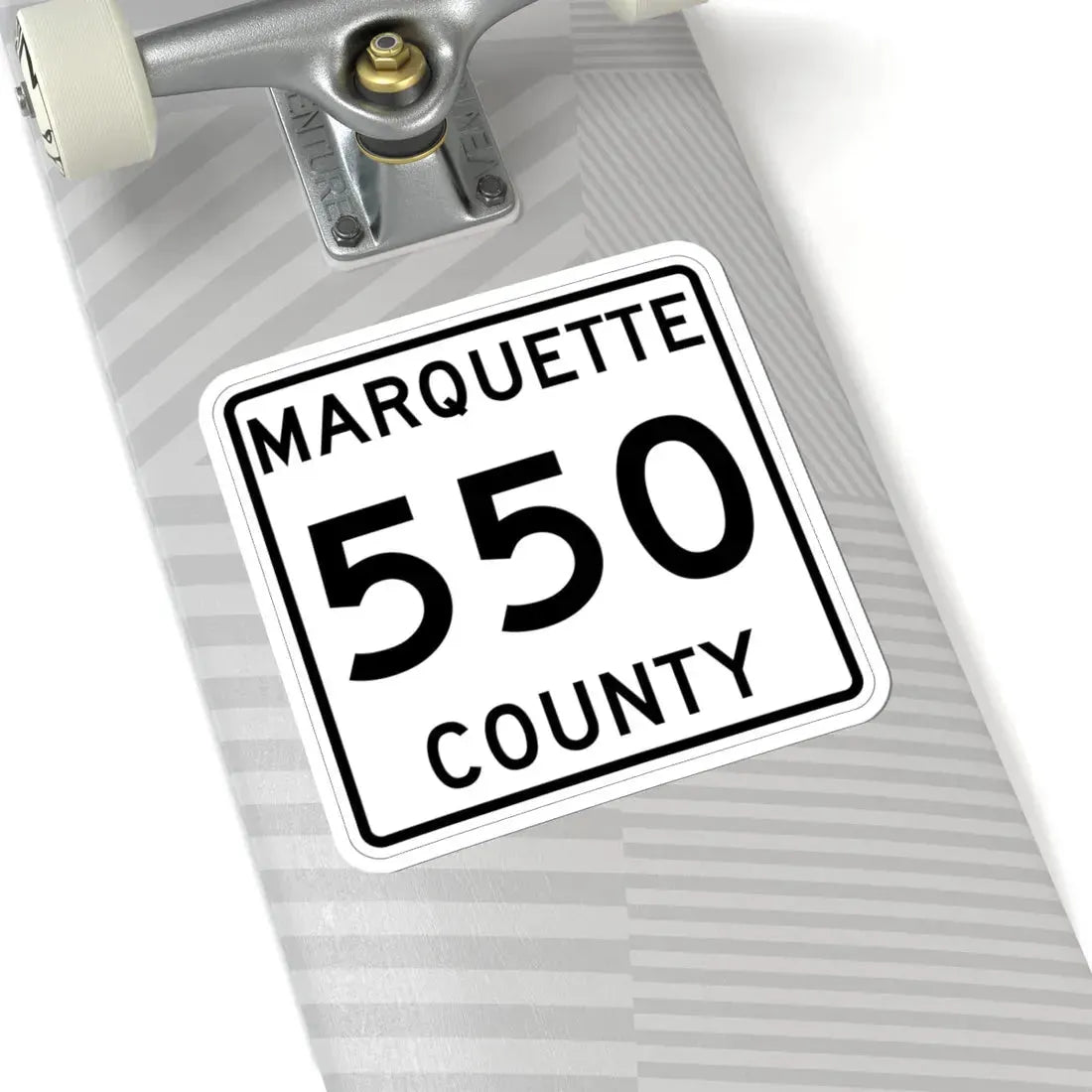 Michigan 550 Marquette County (Michigan) (Road Sign) STICKER Vinyl Kiss-Cut Decal - The Sticker Space