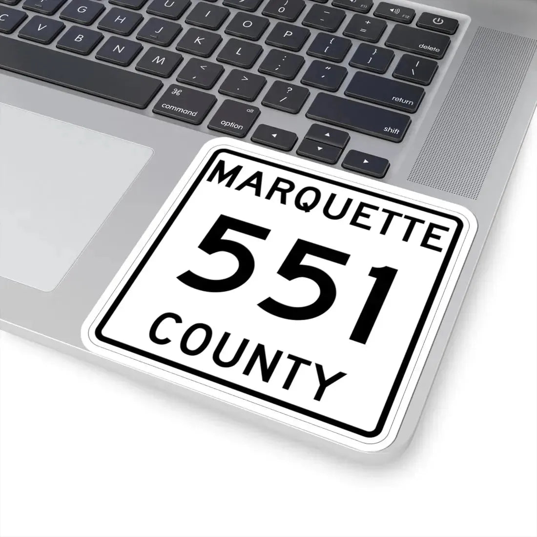 Michigan 551 Marquette County (Michigan) (Road Sign) STICKER Vinyl Kiss-Cut Decal - The Sticker Space