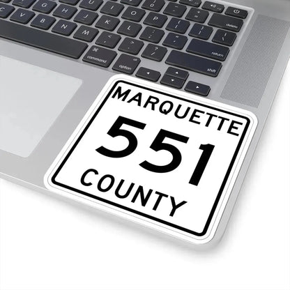 Michigan 551 Marquette County (Michigan) (Road Sign) STICKER Vinyl Kiss-Cut Decal - The Sticker Space