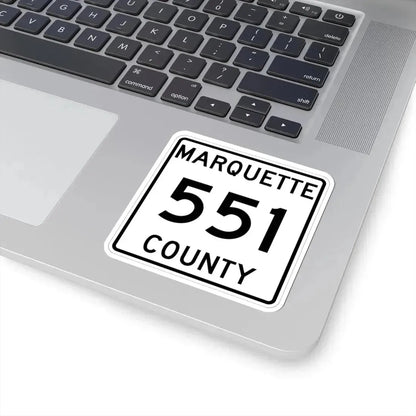 Michigan 551 Marquette County (Michigan) (Road Sign) STICKER Vinyl Kiss-Cut Decal - The Sticker Space