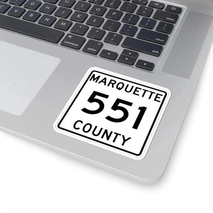 Michigan 551 Marquette County (Michigan) (Road Sign) STICKER Vinyl Kiss-Cut Decal - The Sticker Space