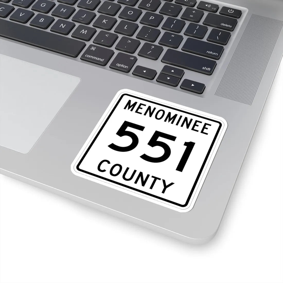 Michigan 551 Menominee County (Michigan) (Road Sign) STICKER Vinyl Kiss-Cut Decal - The Sticker Space