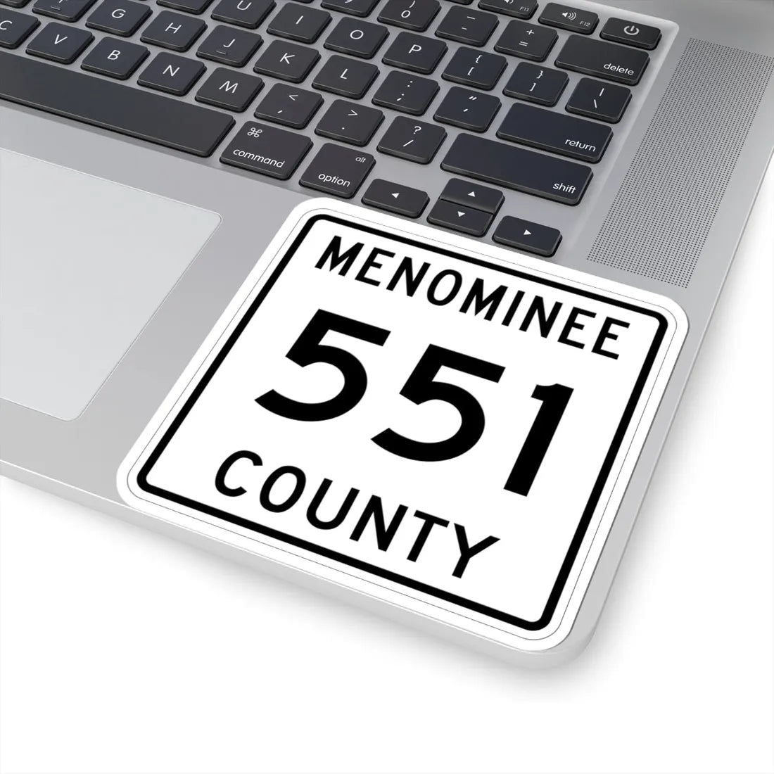 Michigan 551 Menominee County (Michigan) (Road Sign) STICKER Vinyl Kiss-Cut Decal - The Sticker Space