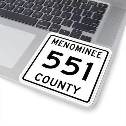 Michigan 551 Menominee County (Michigan) (Road Sign) STICKER Vinyl Kiss-Cut Decal - The Sticker Space