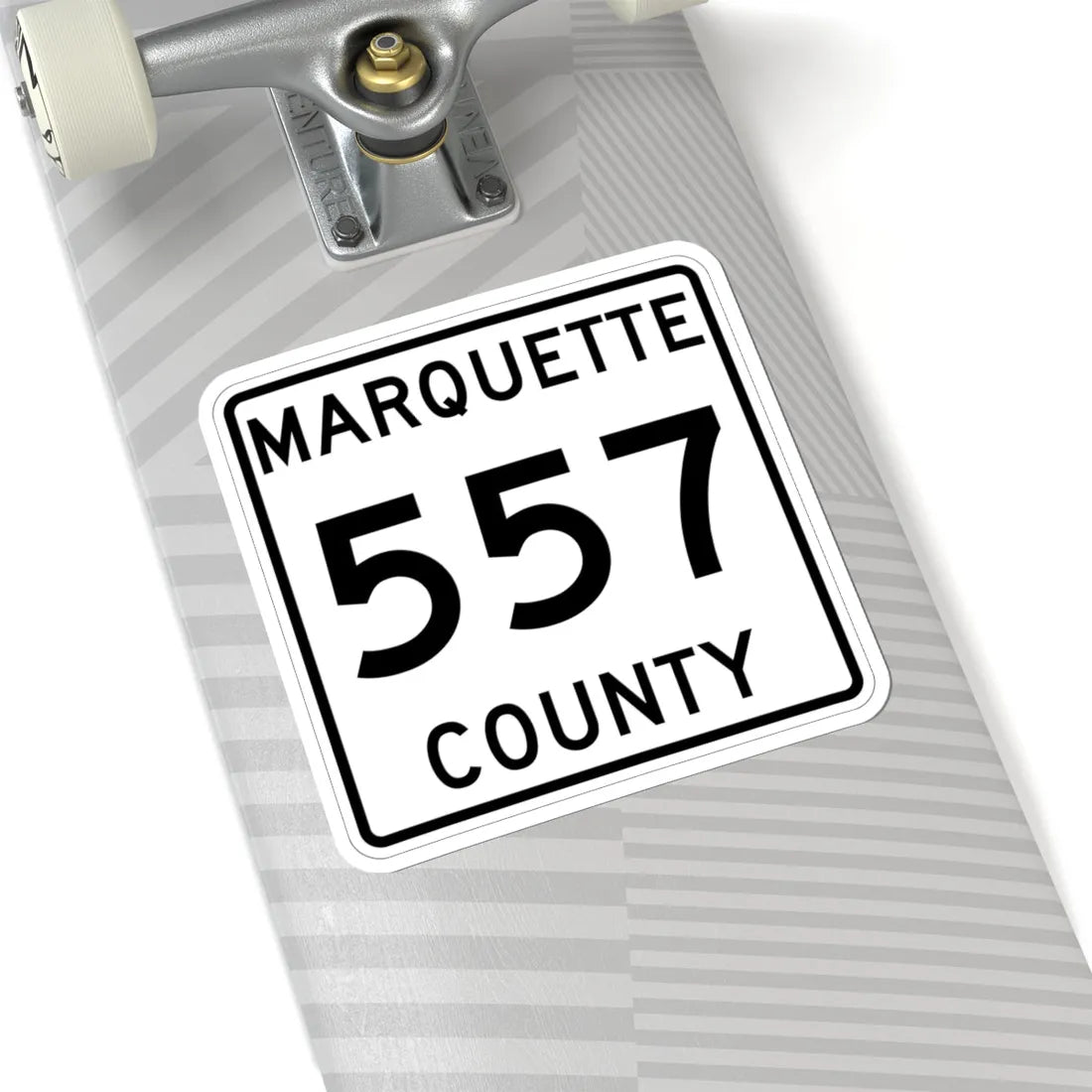 Michigan 557 Marquette County (Michigan) (Road Sign) STICKER Vinyl Kiss-Cut Decal - The Sticker Space