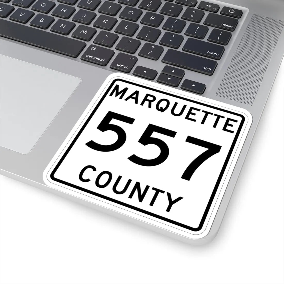 Michigan 557 Marquette County (Michigan) (Road Sign) STICKER Vinyl Kiss-Cut Decal - The Sticker Space