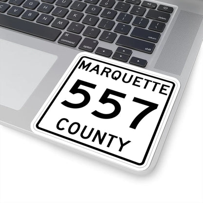 Michigan 557 Marquette County (Michigan) (Road Sign) STICKER Vinyl Kiss-Cut Decal - The Sticker Space