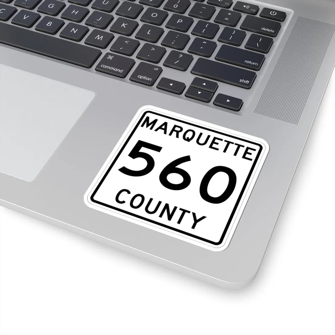 Michigan 560 Marquette County (Michigan) (Road Sign) STICKER Vinyl Kiss-Cut Decal - The Sticker Space