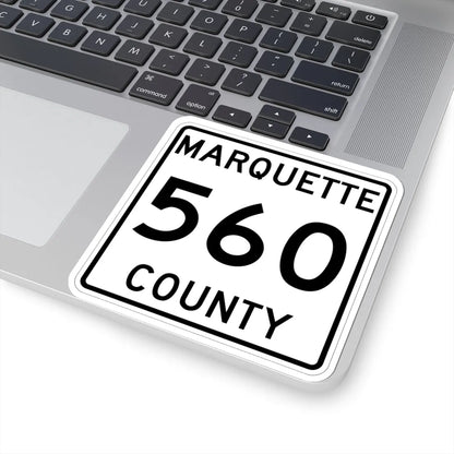 Michigan 560 Marquette County (Michigan) (Road Sign) STICKER Vinyl Kiss-Cut Decal - The Sticker Space