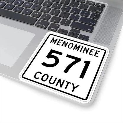 Michigan 571 Menominee County (Michigan) (Road Sign) STICKER Vinyl Kiss-Cut Decal - The Sticker Space