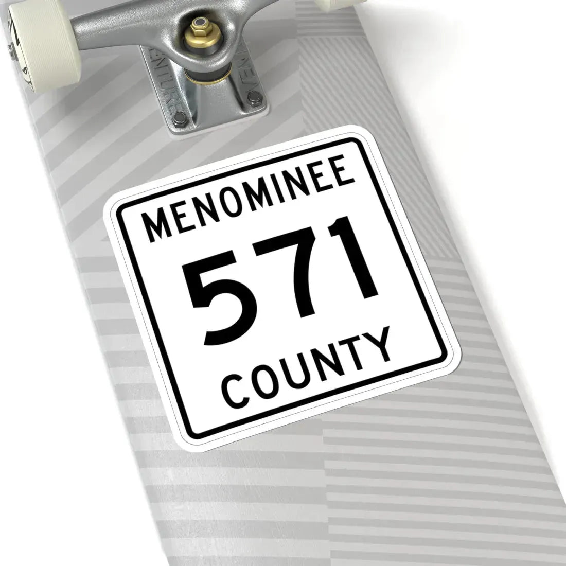 Michigan 571 Menominee County (Michigan) (Road Sign) STICKER Vinyl Kiss-Cut Decal - The Sticker Space