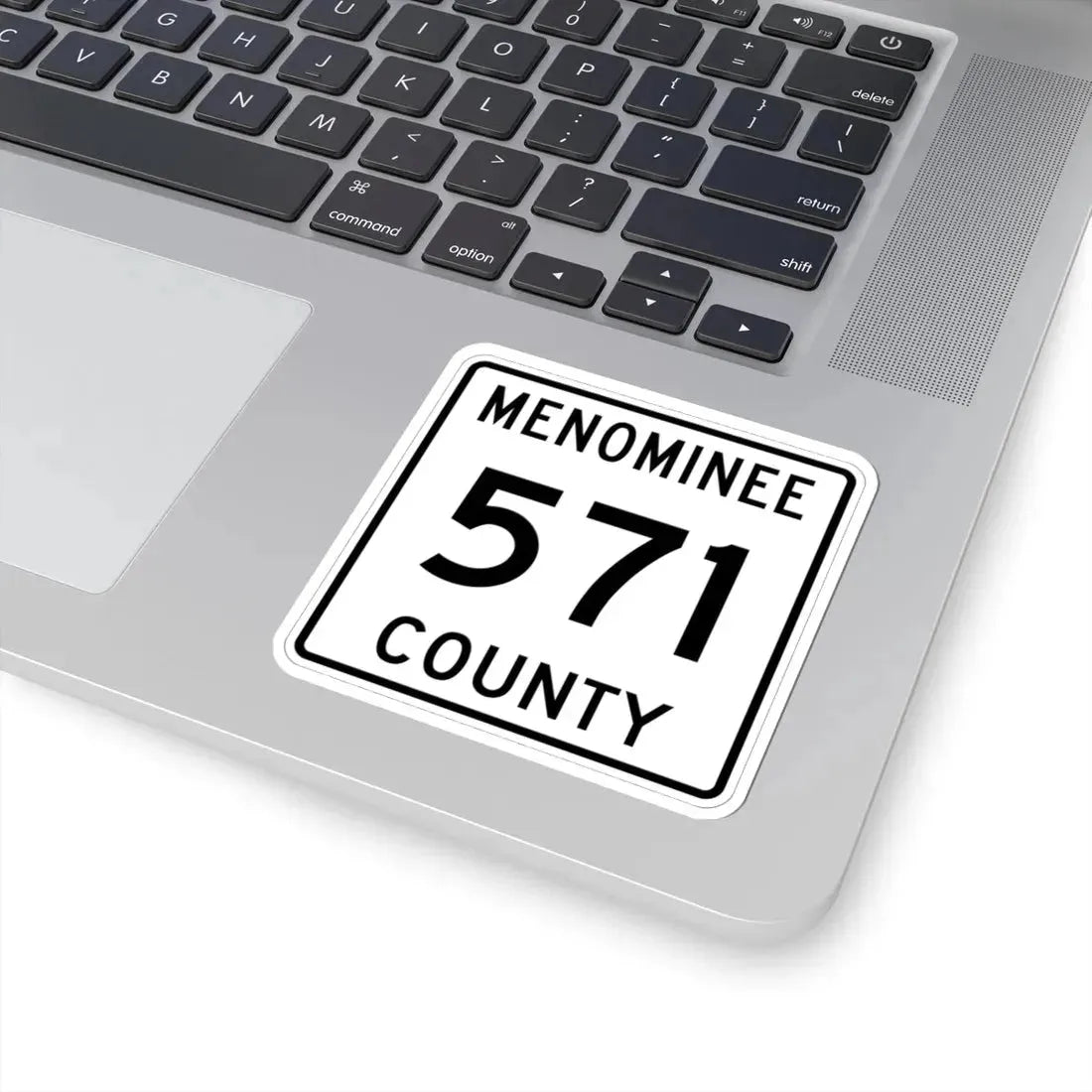 Michigan 571 Menominee County (Michigan) (Road Sign) STICKER Vinyl Kiss-Cut Decal - The Sticker Space