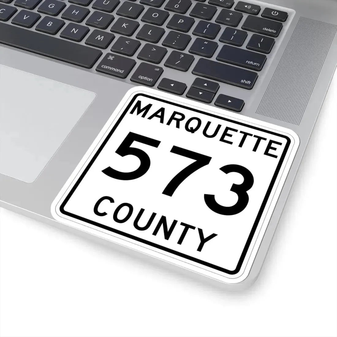 Michigan 573 Marquette County (Michigan) (Road Sign) STICKER Vinyl Kiss-Cut Decal - The Sticker Space