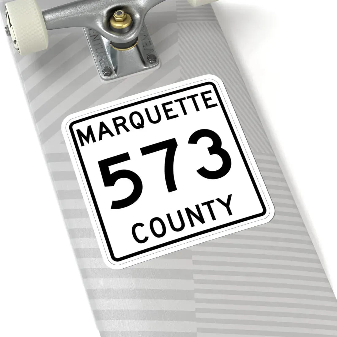 Michigan 573 Marquette County (Michigan) (Road Sign) STICKER Vinyl Kiss-Cut Decal - The Sticker Space