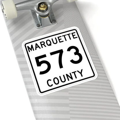 Michigan 573 Marquette County (Michigan) (Road Sign) STICKER Vinyl Kiss-Cut Decal - The Sticker Space