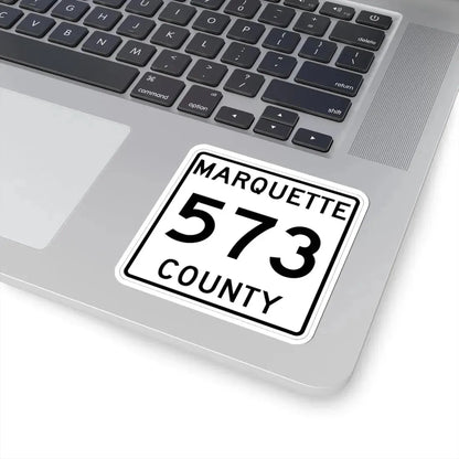 Michigan 573 Marquette County (Michigan) (Road Sign) STICKER Vinyl Kiss-Cut Decal - The Sticker Space