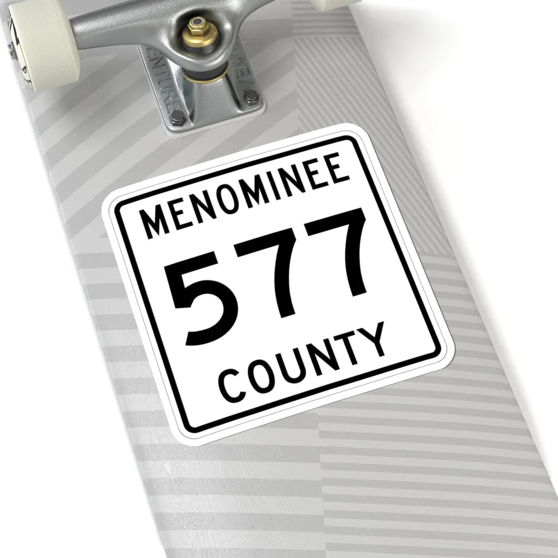 Michigan 577 Menominee County (Michigan) (Road Sign) STICKER Vinyl Kiss-Cut Decal - The Sticker Space