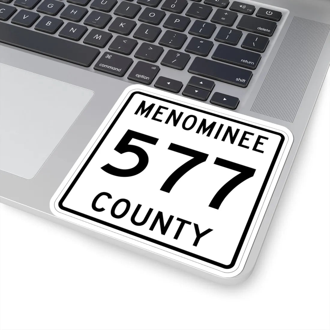 Michigan 577 Menominee County (Michigan) (Road Sign) STICKER Vinyl Kiss-Cut Decal - The Sticker Space