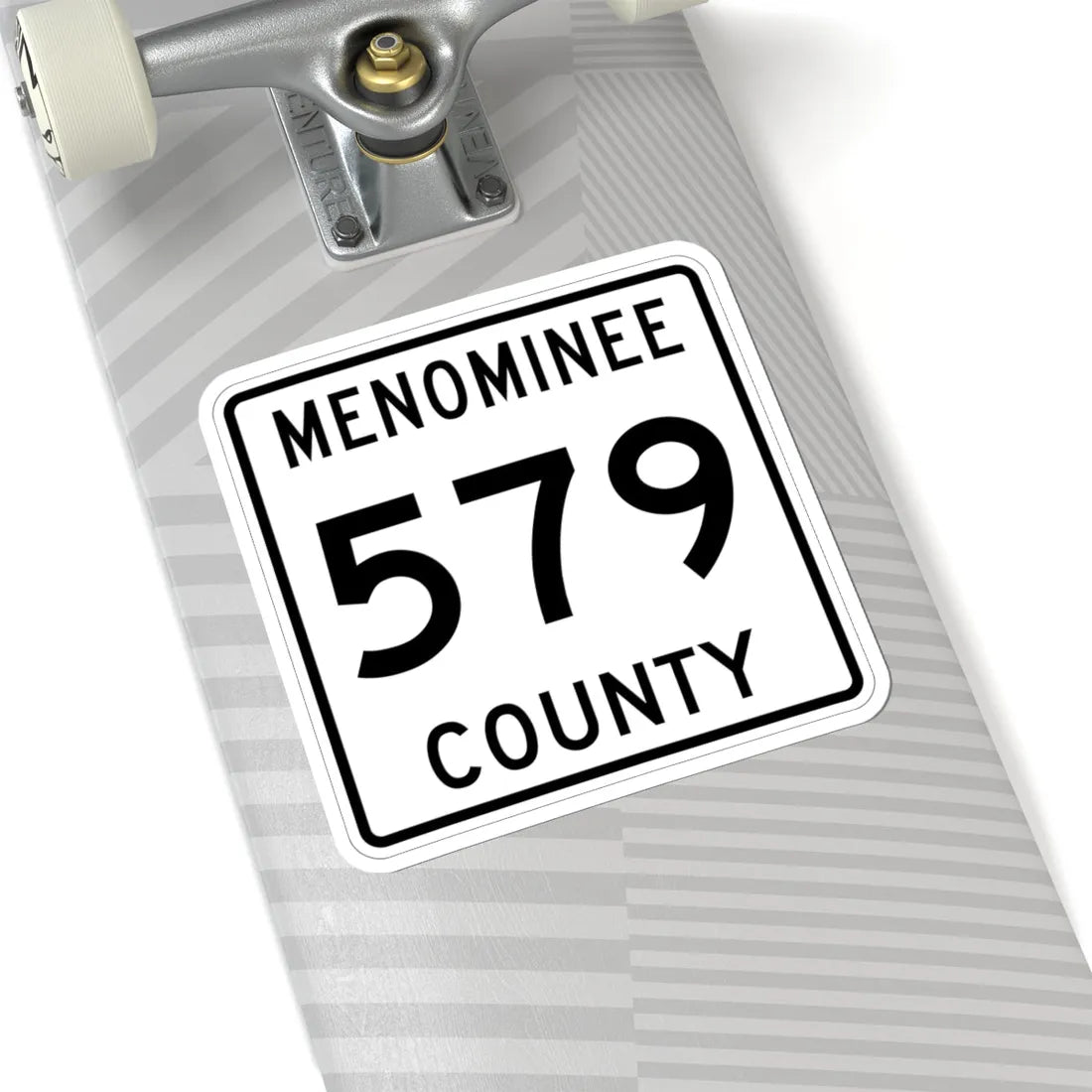 Michigan 579 Menominee County (Michigan) (Road Sign) STICKER Vinyl Kiss-Cut Decal - The Sticker Space