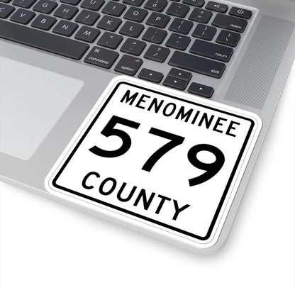 Michigan 579 Menominee County (Michigan) (Road Sign) STICKER Vinyl Kiss-Cut Decal - The Sticker Space