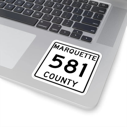 Michigan 581 Marquette County (Michigan) (Road Sign) STICKER Vinyl Kiss-Cut Decal - The Sticker Space