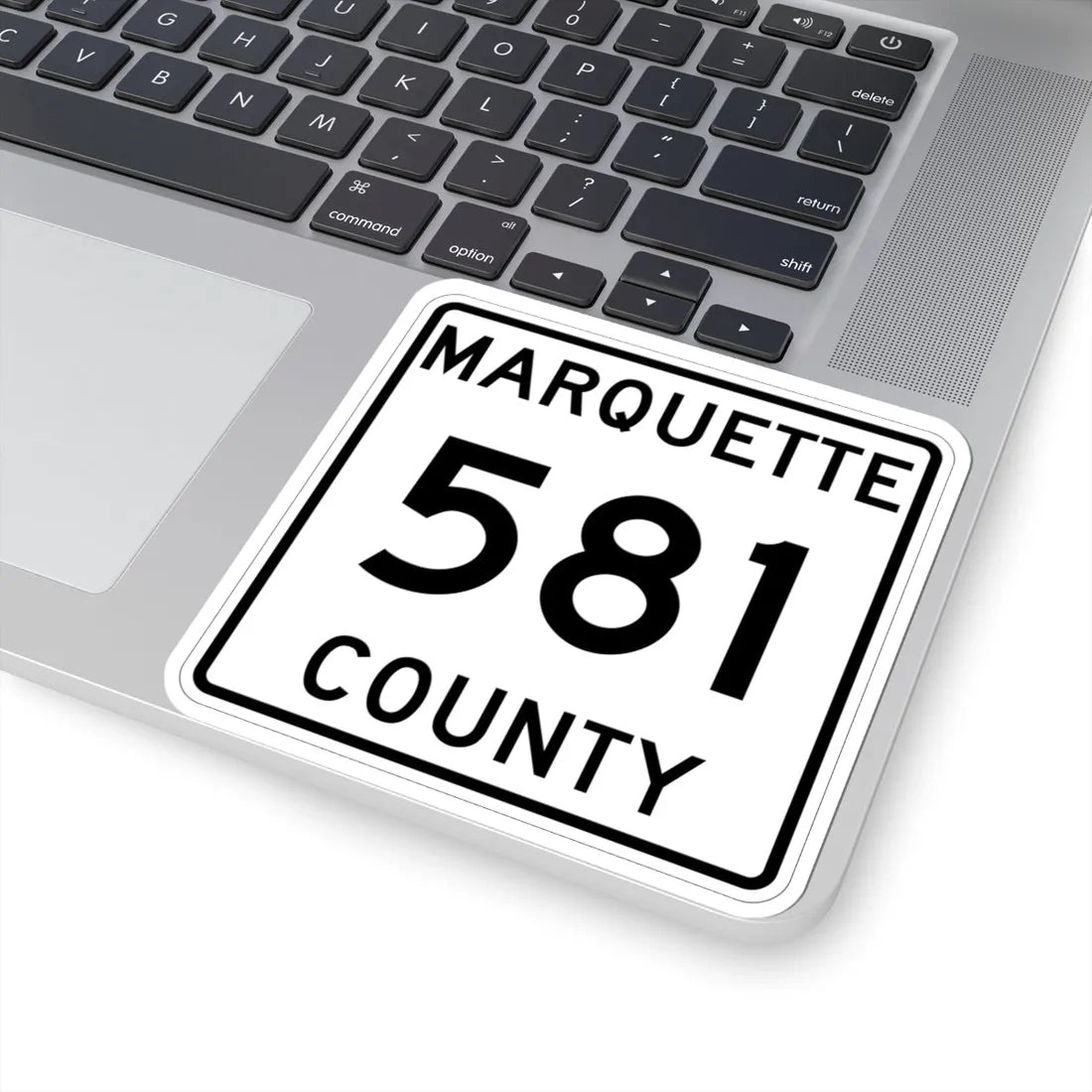 Michigan 581 Marquette County (Michigan) (Road Sign) STICKER Vinyl Kiss-Cut Decal - The Sticker Space