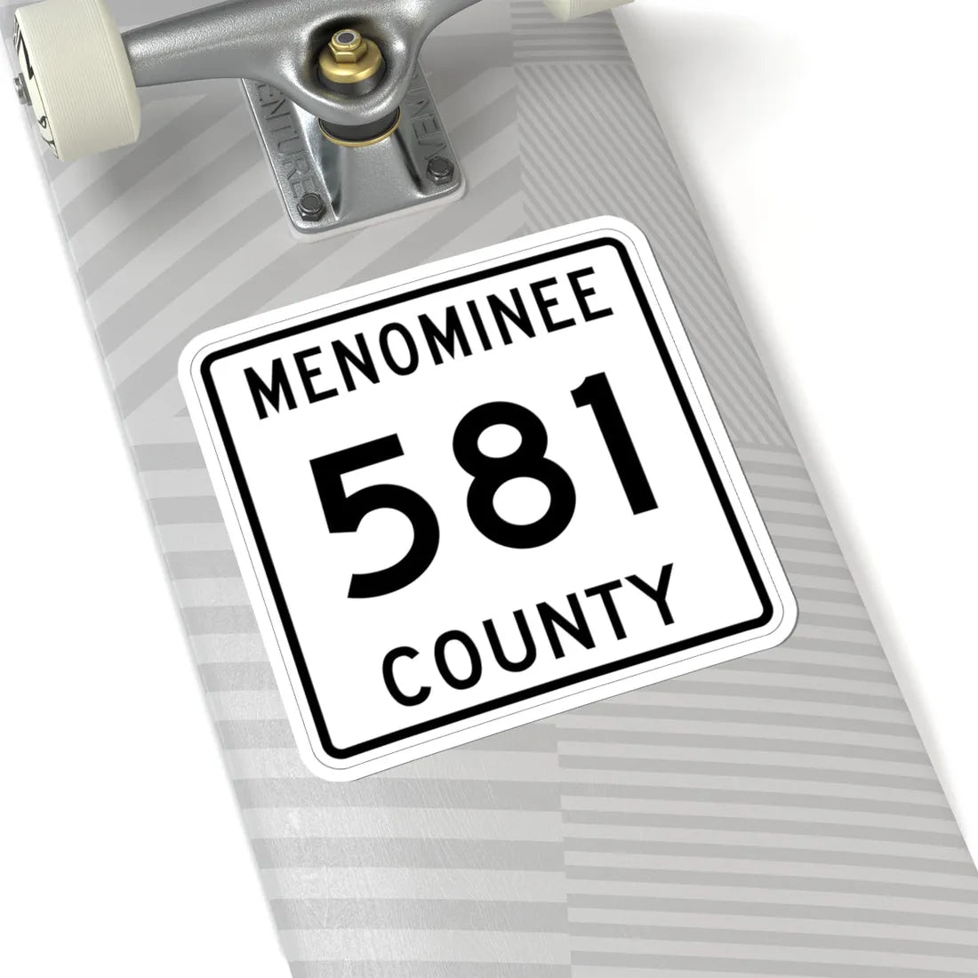 Michigan 581 Menominee County (Michigan) (Road Sign) STICKER Vinyl Kiss-Cut Decal - The Sticker Space